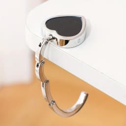 Rose Flower Pattern Bag Hooks Portable Folding Table Hook Clasp Purse Bag Handbag Hooks Hanger Holder