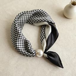 1/2PCS Elegant Pearl Tail Magnetic Clasp Scarf Summer New Versatile Breathable Fashion Artistic Accessory Neck Wrap Scarves