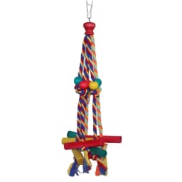 Colorful Wooden Parrot Chew Toys, Interactive Bite Bird Toys with Various Shapes for Large Parrots Pet Supplies