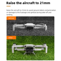 BRDRC Landing Gear for DJI Mini 4K/Mavic Mini2/Mini SE Lightweight Extender Long Leg Foot Stand Expansion Protector Accessories