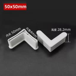 PVC Foot Cover Triangle Angle Iron Foot Rubber Pad Non-Slip Shelf Furniture Feet Leg Pads Floor Protector Black White Yellow