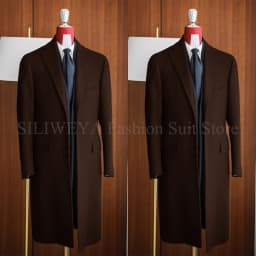 Simple Classic England Style Cotton Overcoat Men Thick Custom Made Single Breasted Pocket Coat Casual Winter Warm Jacket