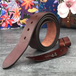 TOP Quality Leather Belts Without Buckles Men Belt Ceinture Homme Mens Leather Belts Without Buckles 105-125CM SP05