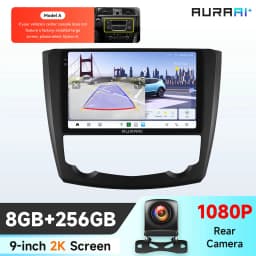 AURAAI X100 Android Car Intelligent Screen for Renault Kadjar 2015 - 2019 UIS7870 DSP RDS GPS SWC Auto CarPlay ADAS 360°CAM