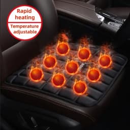 12V Car Seat Heated Cover 3 Gear Adjustable Temperature Electric Heating Pads Heated Car Seat Cushion Winter Seat Warmer