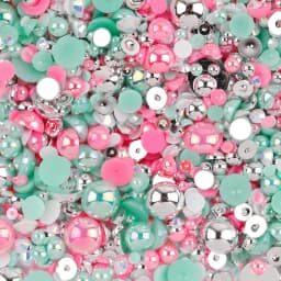 10g Mix Size Jelly Resin Flatback Rhinestone AB Imitation Pearl Beads For Nail Art DIY Cup Crafts Decor