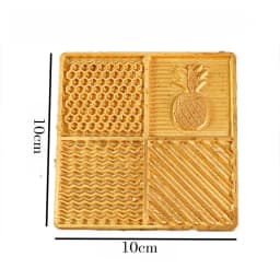 Ice Cube Plate Pineapple Cocktail Lether Stamping Heater Electric Iron Soldering Branding Tool Custom Logo Add Drain Holes