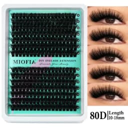 New 14/30 Rows DIY 5D Fluffy Lash Clusters 30D-150D Thick Eyelash Clusters Individual Lashes 10-18mm Cluster Eyelash Extension