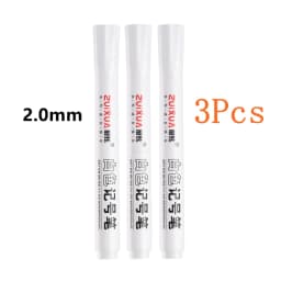 3 Pcs Creative White Ink Gel Pen Highlight Marker Pen 0.8mm Fine Tip for Student Stationery Drawing Art Writing School Supplies