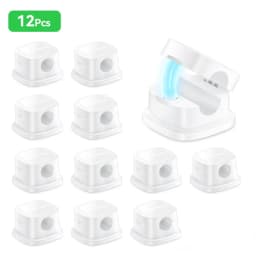 ROCOREN Magnetic Cable Organizer Self Adhesive Wire Holder Under Desk Adjustable Cable Management Wire Keeper Cable Holder Clips