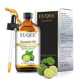 EUQEE 118ML Lavender Jasmine Eucalyptus Vanilla Peppermint Essential Oils with Glass Dropper|Aromatherapy, Humidifier,DIY Soap