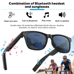 New Men's Smart Glasses Women's Bluetooth Glasses Voice Call Control Music UV Polarized Sunglasses Headphone Glasses Man 2026