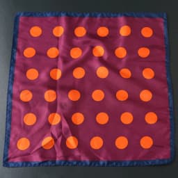 32cm Fashion Mens Oversized Polka Dot Pocket Square Elegant Silky Floral Navy Blue Handkerchief Wedding Tuxedo Accessories Hanky