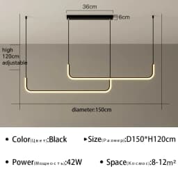 Modern LED Ceiling Chandelier for Living Room Table Dining Room Ceiling Pendant Lamps Home Decorative Lighting Fixture Lustre