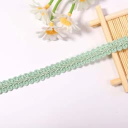 2/4yards 12mm Polyester Lace Trimming Ribbon Centipede Braided Curve Lace Sewing Clothes DIY Craft Wedding Accessories
