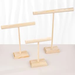 Solid Wood Jewelry Props Display Stand Bracelets Earrings Necklaces Jewelry Storage Rack With Wooden Base Hanging Holder