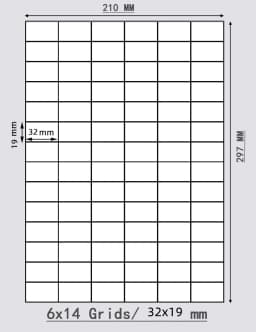 Matte White A4 Printable Sticker Label Long Strip Sticker Blank Rectangular Print Stickers for Shipping Mark, Product Label Tags