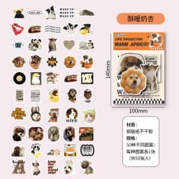 50pcs Korean DIY Scrapbooking Deco Stickers hand made Diary Album notebooks Junk Journaling Supplies Collage Sticker Aesthetics