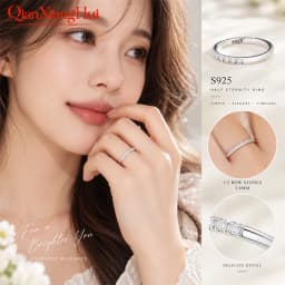 1.8mm Half Eternity and Half Prime Ring Band 925 Silver White D VVS Round Moissanite Diamond Jewelry Gift Dating Party Women