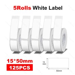 Niimbot D11 D110 D101 Label Paper White Sticker 12*50mm 15*30mm 12*40mm Thermal Waterproof Printing for Official Label Maker