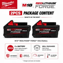 Milwaukee M12 REDLITHIUM HB 6.0Ah Extended Capacity Battery – 12V Rechargeable for M12 Cordless Tools (Model: 48-11-2402)