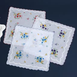 6 Pack of Women's Classic Tooth Edge Handkerchiefs, Cotton Flower Handkerchiefs, Sweat-Wiping Flap Pocket Pants Towels, Placemats, Wedding Supplies