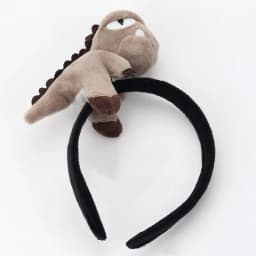 1pc cartoon green dinosaur cute shampoo headband, super cute doll head rope, dual-purpose plush delicate brooch hairpin