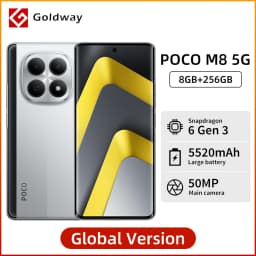 POCO M8 5G Global Version 6.77" 120Hz Flow AMOLED Display 50MP Main Camera Snapdragon 6 Gen 3 Smartphone 45W Turbo Charging NFC