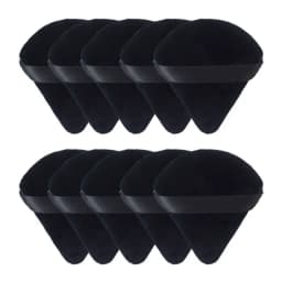 10/20Pcs Triangle Velvet Powder Puff Pizza Flours Mini Face Makeup sponge Cosmetics Washable Lightweight Makeup Tool