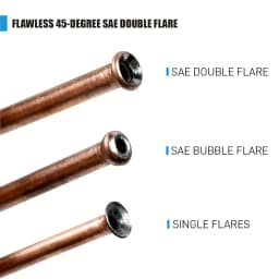 3/16 Inch Brake Tube Flaring Tool Set 45 Degree Double Flare SAE ISO Carbon Steel for Auto Repair DIY with Storage Box