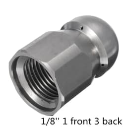 3/8" 1/8" 1/4" 1/2" Pressure Washer Clean Jetter Nozzle For Home Garden Supplies Drain Hose Nozzle Sewer