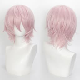 35cm Short Black Spiky Cosplay Wig Pre-Teased Crown Heat Resistant Synthetic Wig Layered Flipped-out Universal Anime Wig