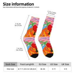 Bads Bunnys Sad Heart Comfy Socks Graphic Stockings Anti-Slip Couple Socks Warm Soft Winter Korean Running Sports Socks