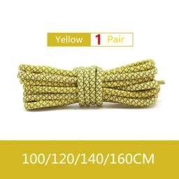 1Pair Reflective Shoelace Fluorescent Shoelaces for Sneaker Round Rope Shoe Laces Yezzy 350 Unisex 100/120/140/160cm Shoetrings