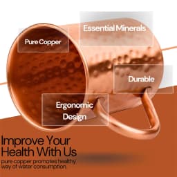 Retro Pure Copper 2 Cups, 2 Straws Set 400ml Solid Moscow Mule 100% Copper Cocktail Glass Beer Milk Mug Tea Tumbler Drinkware
