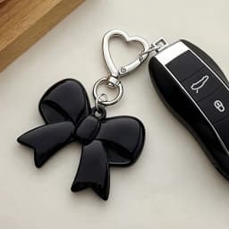 Acrylic Bow Tie Keychains Advanced Temperament Pendant Couple Friend Backpack Car Keychain for Gift