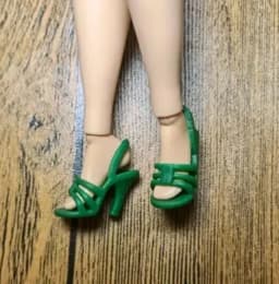 High heels Doll flat feet shoes white boots gifts accessories for your 1/6 Barb dolls TpQ88
