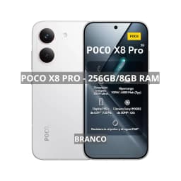 Poco X8 PRO 5G, 256/8GB, Mobile Phones MediaTek Dimensity 8500-Ultra,Bateria 6500mAh,Versão Global ,Câmera 50MP
