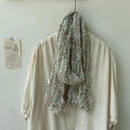 Spring and Autumn New Crumpled Small Floral Scarf Retro Mori Pastoral Silk Shawl Fashion Trend