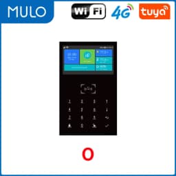 MULO 4G alarm Tuya Smart Home Alarm System WIFI GSM 4.3 inch Temperature Humidity Display PG-109 For Alexa & Google Burglar Home