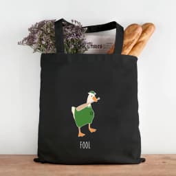 Funny Honk Untitled Goose Game Frog Pingu Duck Cute Cartoon Girl Women Canvas Shoulder Shopping Book Cotton Handbag Eco Tote Bag
