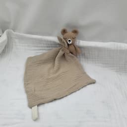 Handmade Baby Cotton Muslin Comfortable Blanket Cute Cat Doll For Infant Kids Sleep Appease Towel Rabbit Bear Saliva Scarf