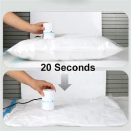 Vacuum Pump for Bags Transparent Folding Compressed Space Saving Vacuum Bag for Clothes Vacuum Storage Bags with Pump
