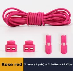 No-Tie Elastic Shoelaces Stretch Laces with Press Lock for All Shoes Quick Wear in 1 Second Hiking Sport Lazy Laces Multi Colors