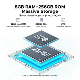 DOOGEE Tab E3+ Tablet 32GB 256GB 12" 2K Display Android 15 Helio G100 8800mAh Battery Gemini AI Smart Pad TabletPC