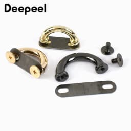 10Pcs Deepeel 14/17mm Metal Bag Arch Bridge D Ring Buckle Strap Hook DIY Handbag Hardware Belt Leather Repair Accessories