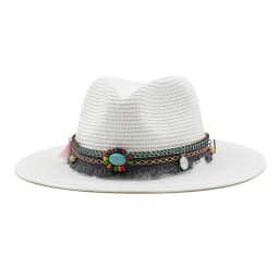 Summer Beach Hat Men and Women Couple Denim Visor Sun Hat Minority Style Denim Straw Hat