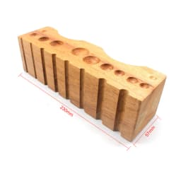 Wood Dapping Swaging Block for Metal Doming Forming Jewelry Tools and Equipment