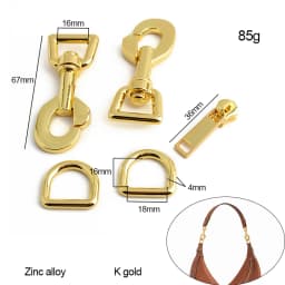 1-5Sets Metal Rectangle Eyelets Locks Hanger Panel Woman Bags Handbags Purse Hardware Clasp Closure Twist Locks DIY Accessories