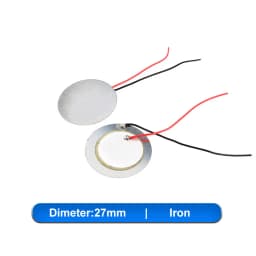 5-10pcs Piezoelectric Piezo Ceramic Wafer Plate Element Sounder Sensor With Wire For Buzzer Loudspeaker 12/15/18/20/27/35/50 mm